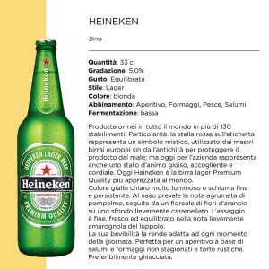 bottiglia Heineken Light nuova