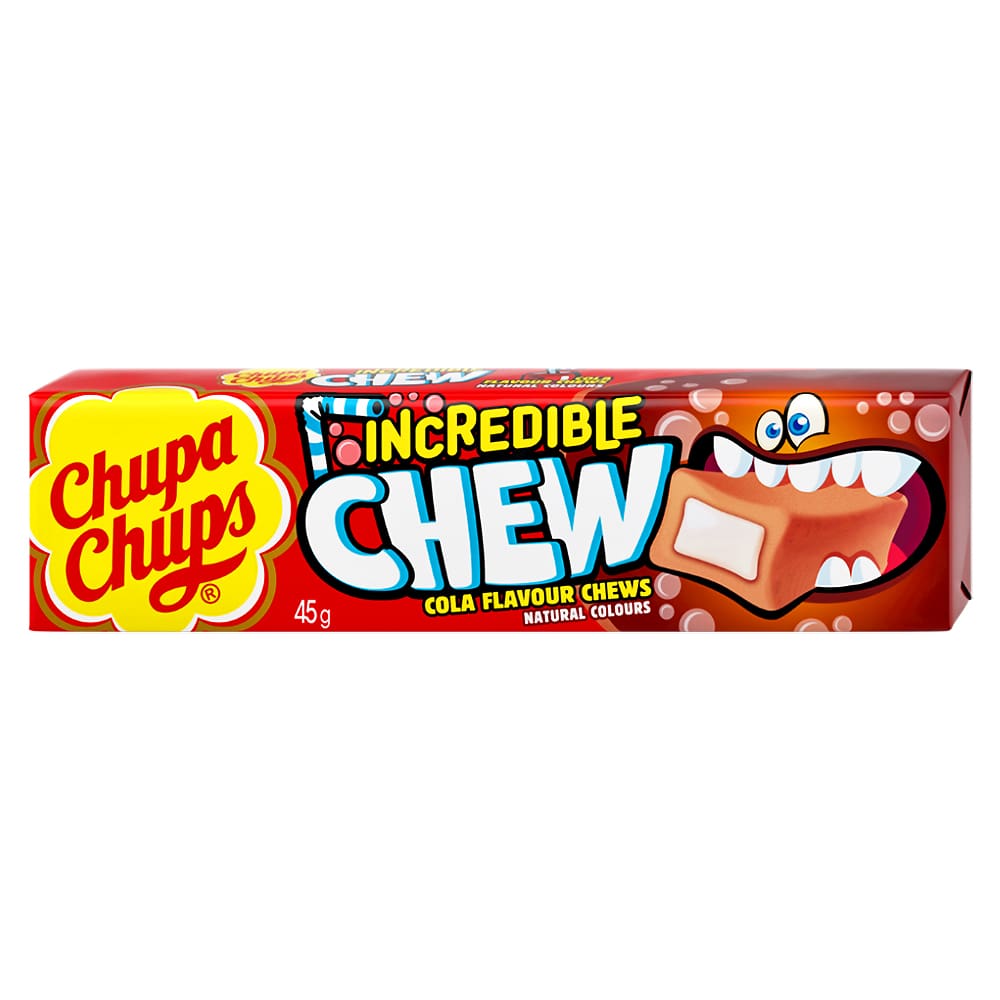 CHUPA CHUPS INCREDIBLE CHEW COLA x 20 Pz. [CHUPA105] - La.Si. Distribuzione  - Prodotti bar tabacchi